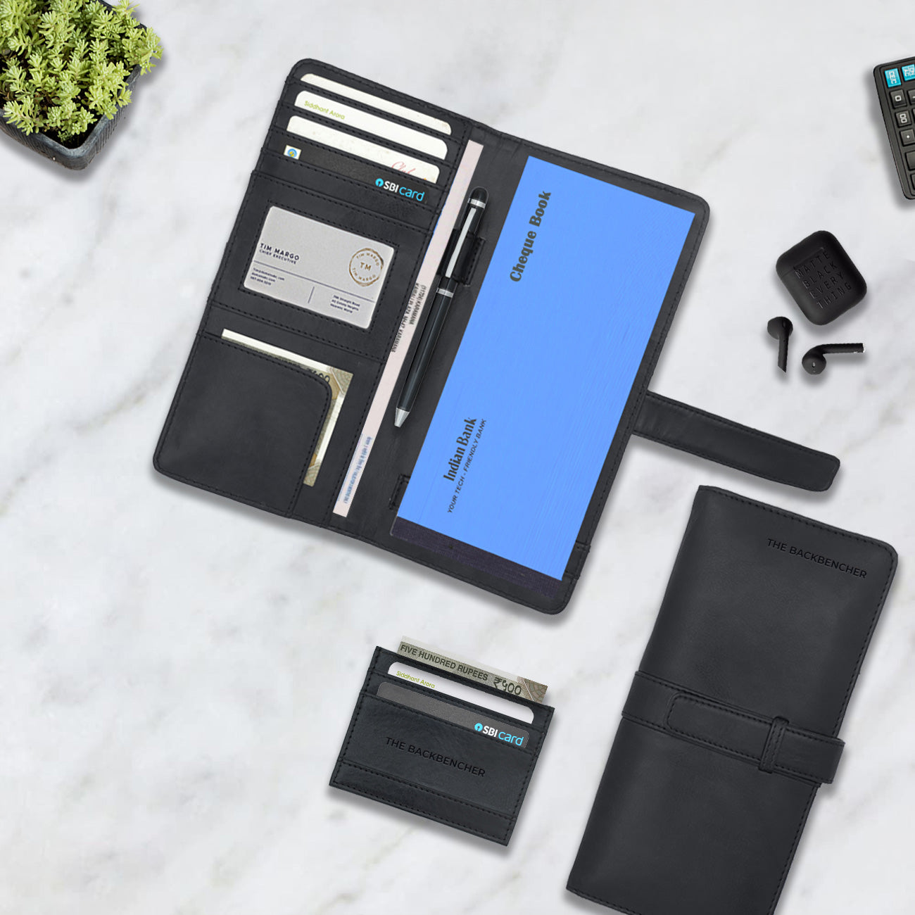 BANK ORGANIZER GIFT BOX Black