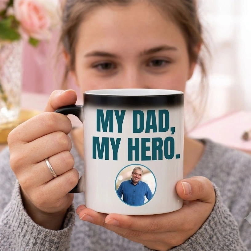 Personalized My Dad Hero Magic Mug
