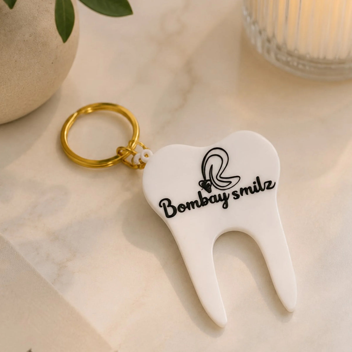 Personalized Tooth Keychain