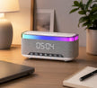 BeatBox Aura Wireless Charging Bluetooth Speaker with Clock