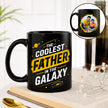 Personalized Coolest Father in the Galaxy Mug