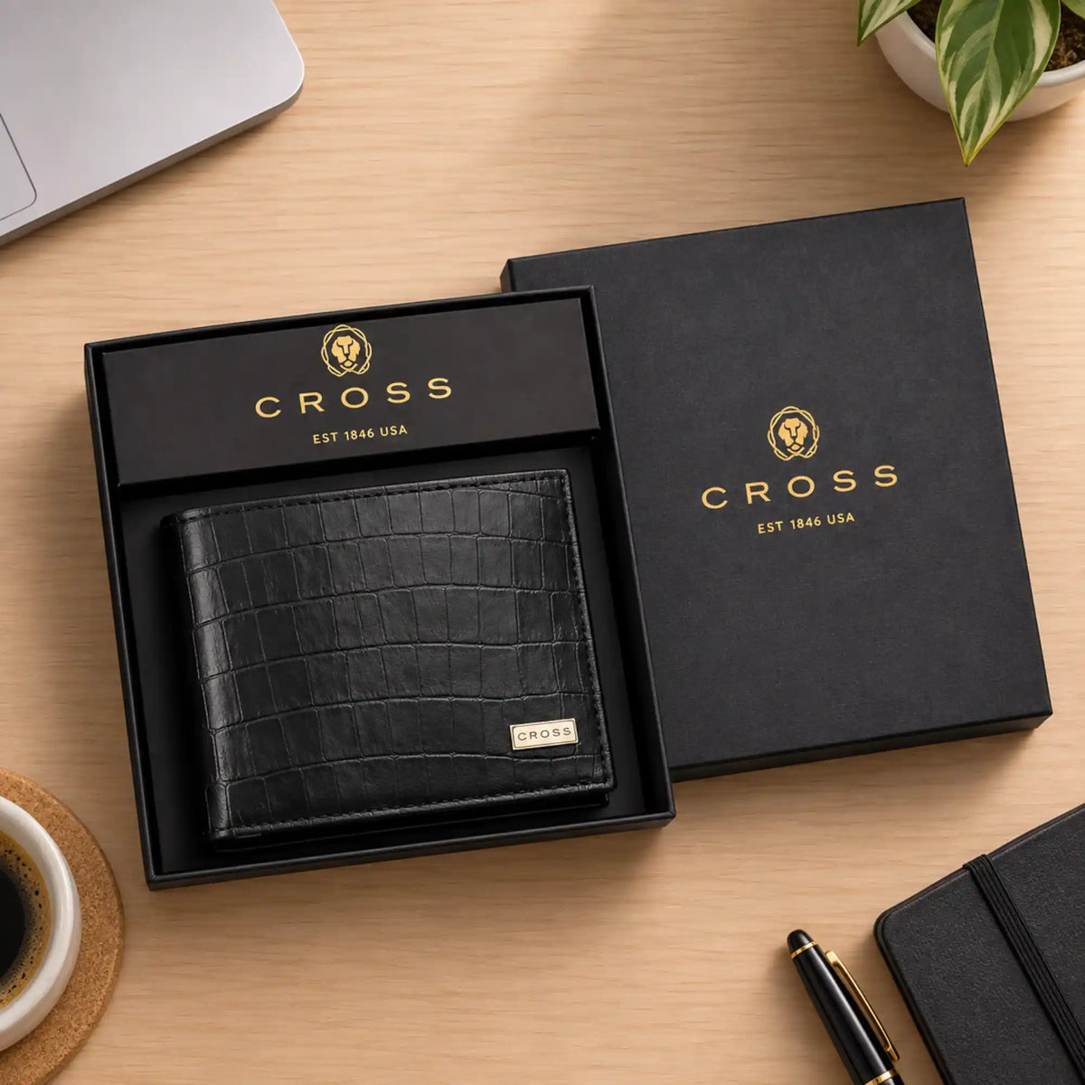 CROSS Croco Liten Premium Slim Wallet