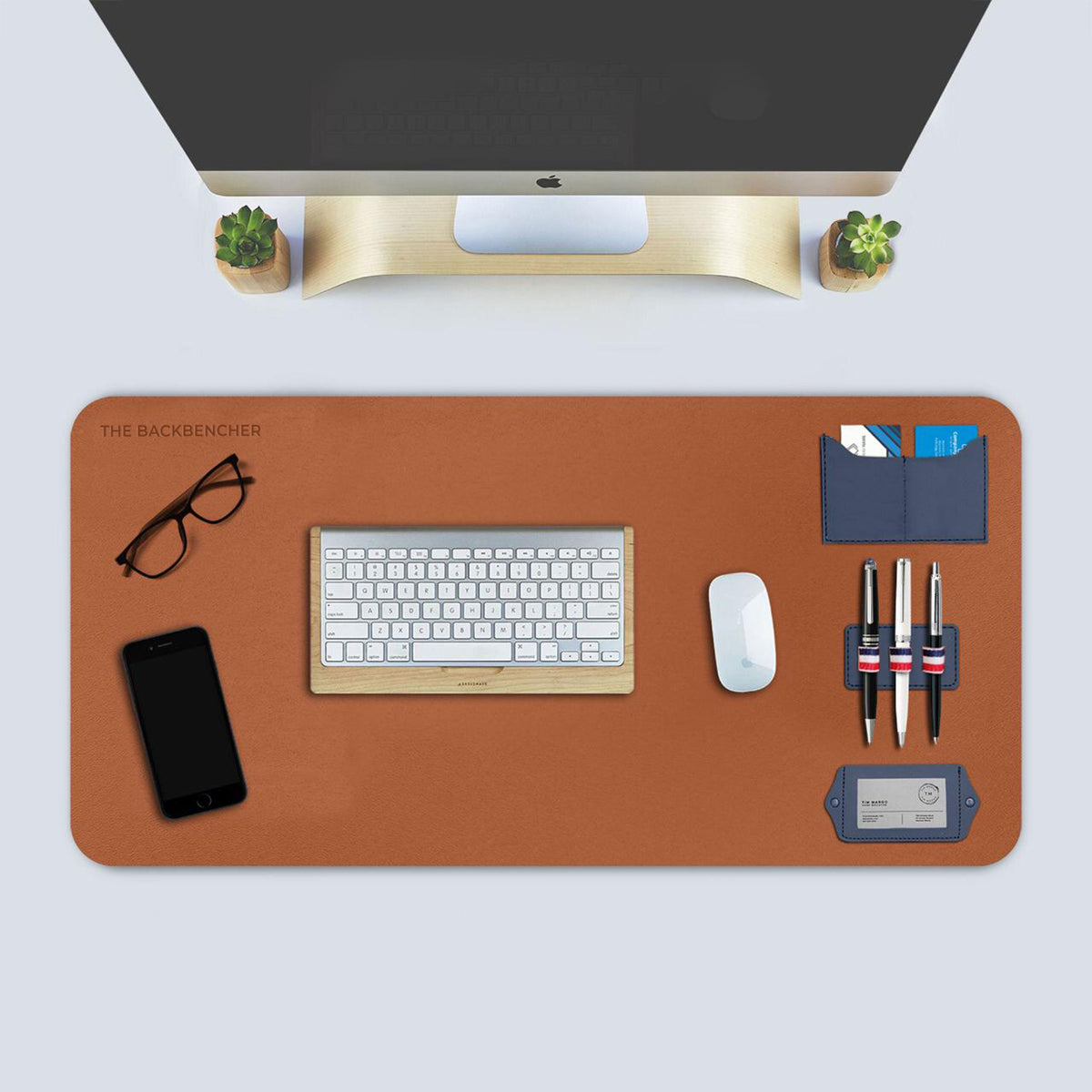 MANCHESTER DESK MAT ( LEATHERITE LEATHER ) Brown