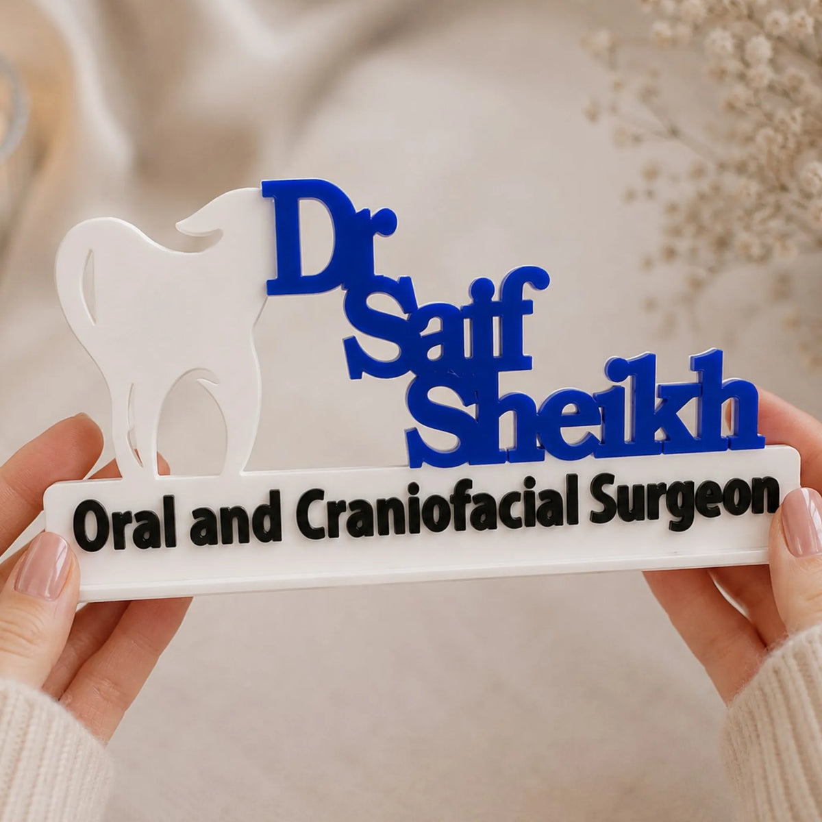 Personalized Dentist Name Plaque