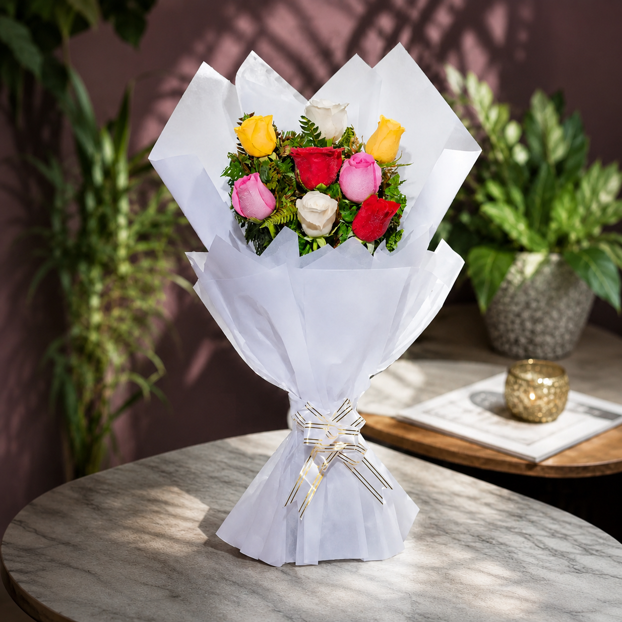 Elegant Mix Roses Bouquet