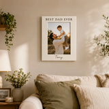 Personalized Best Dad Ever Photo Frame