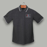 Men's Tipped Elegance Polo T-shirt with Embroidered Logo