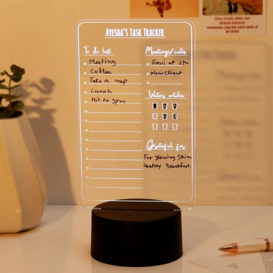 Personalized Daily Task Master LED Lamp