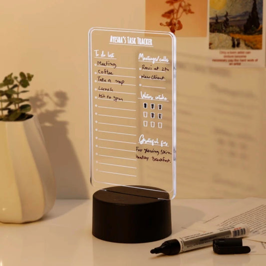 Personalized Daily Task Master LED Lamp
