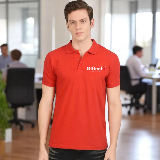 Cotton Classic Polo T-shirt with Embroidered Logo