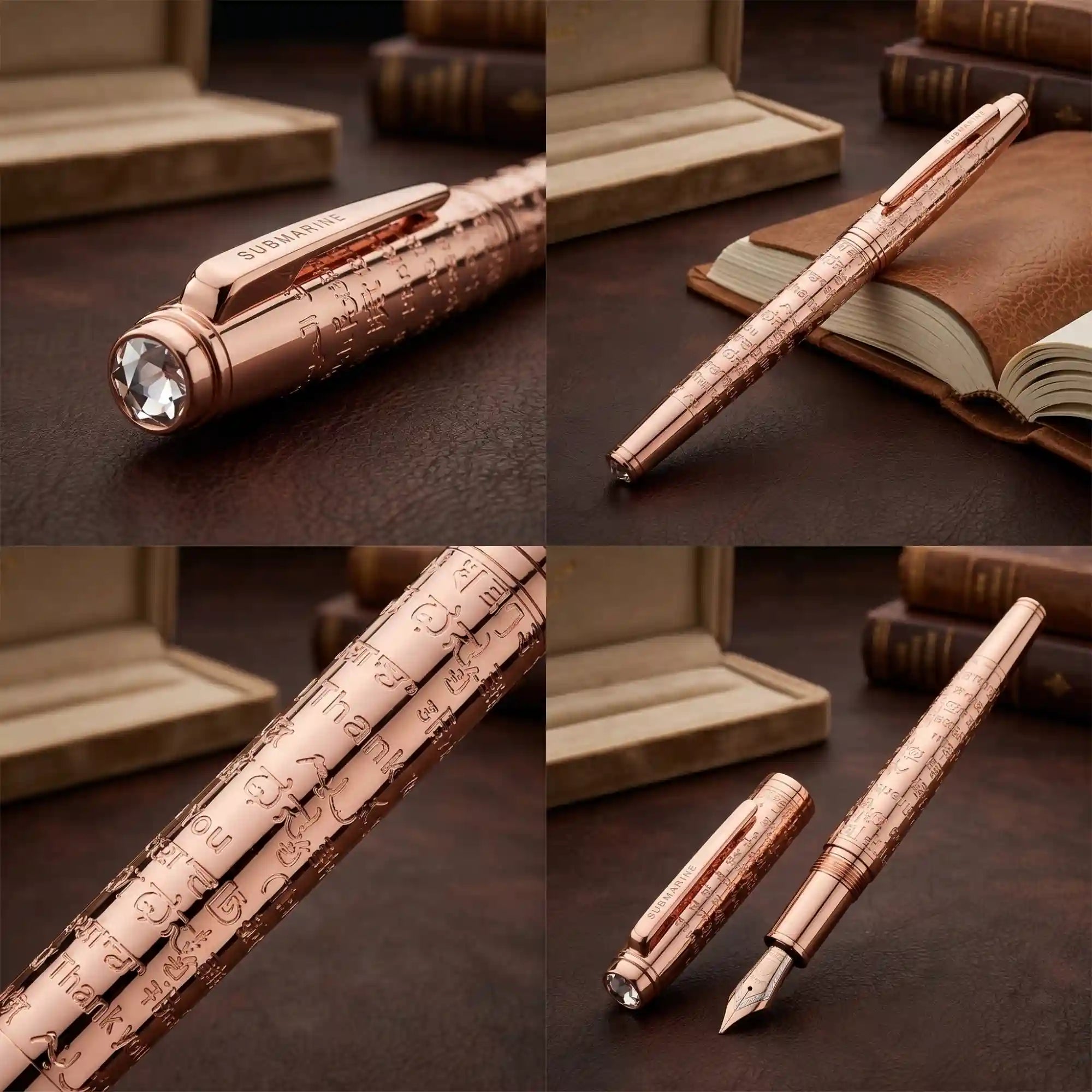 pen with cultural script